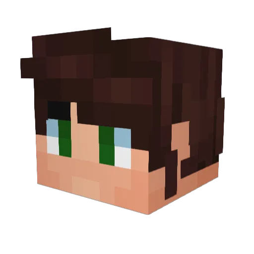 shadow781 Minecraft avatar head, 3D render