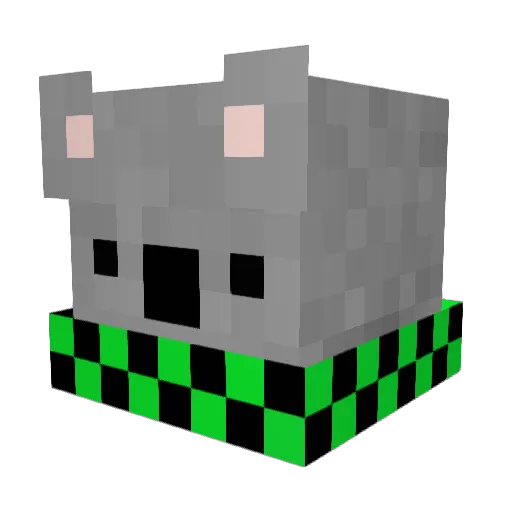 shadow92004 Minecraft avatar head, 3D render