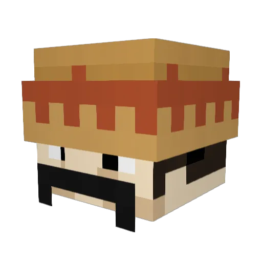 shadow9597 Minecraft avatar head, 3D render