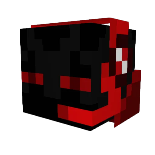 shadowKazai Minecraft avatar head, 3D render