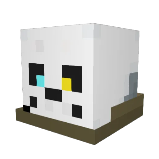 shadowXTRCosmox Minecraft avatar head, 3D render