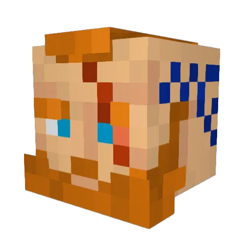 shadow_1904 Minecraft avatar head, 3D render