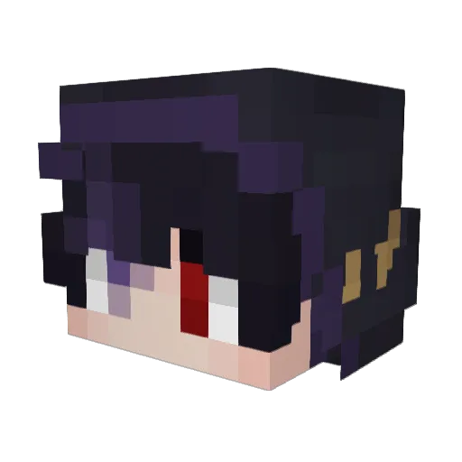 shadow_397 Minecraft avatar head, 3D render