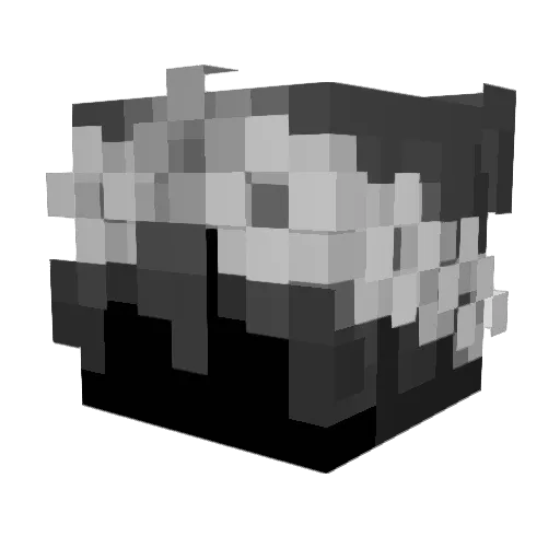shadow_garde Minecraft avatar head, 3D render