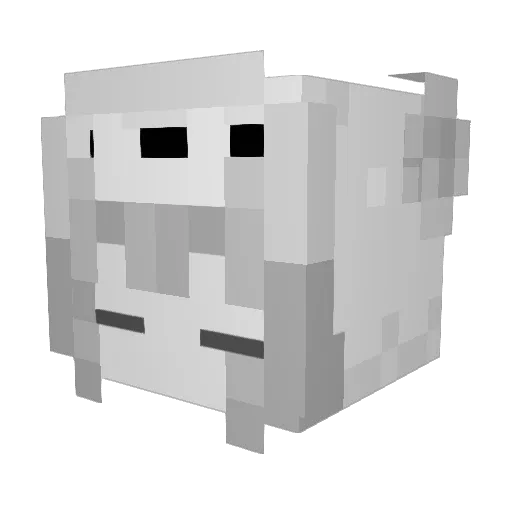 shadow_nevio Minecraft avatar head, 3D render
