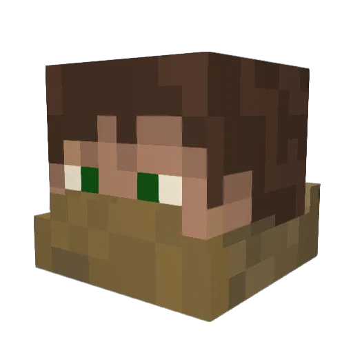shadow_of_altair Minecraft avatar head, 3D render