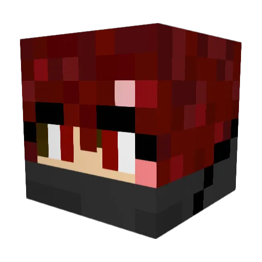 shadow_ofdeath_ Minecraft avatar head, 3D render