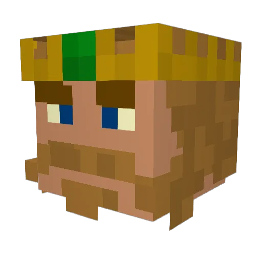 shadow_solon Minecraft avatar head, 3D render
