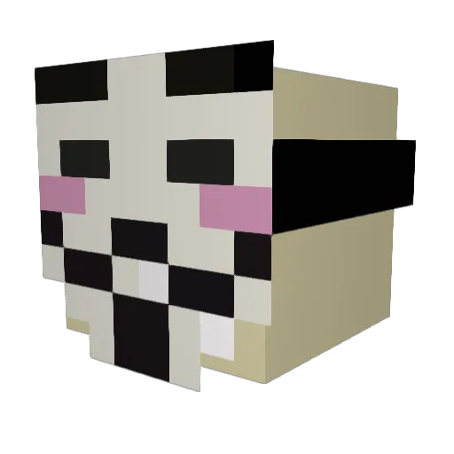 shadow_will1 Minecraft avatar head, 3D render