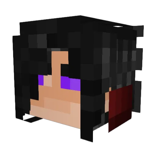 shadowamir Minecraft avatar head, 3D render