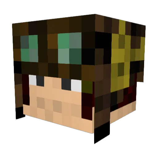 shadowarc72 Minecraft avatar head, 3D render