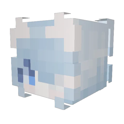 shadowbeloved Minecraft avatar head, 3D render