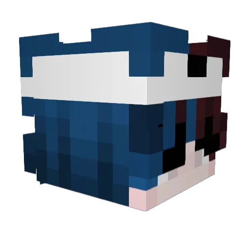 shadowcraft68 Minecraft avatar head, 3D render