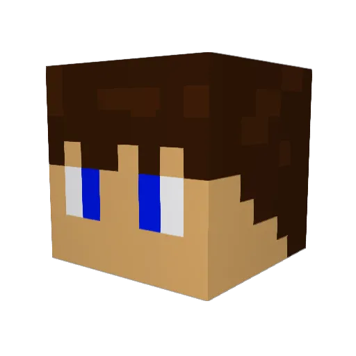 shadowcrow45 Minecraft avatar head, 3D render
