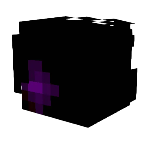 shadowdays Minecraft avatar head, 3D render