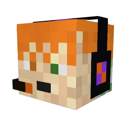shadowdragon124 Minecraft avatar head, 3D render