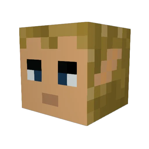 shadowdude3d Minecraft avatar head, 3D render