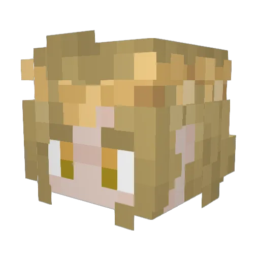 shadowedits Minecraft avatar head, 3D render