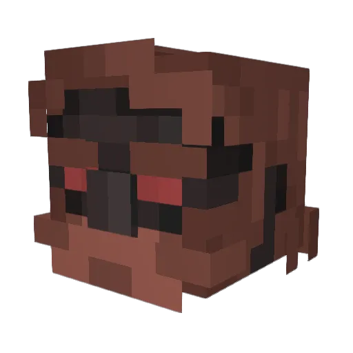 shadowfaxss Minecraft avatar head, 3D render