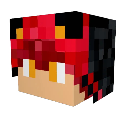 shadowfredy Minecraft avatar head, 3D render