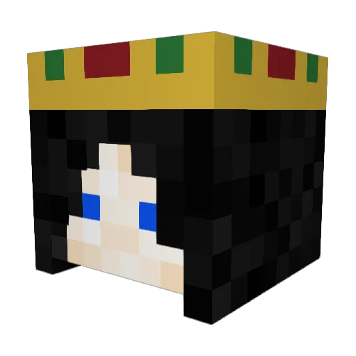 shadowgade Minecraft avatar head, 3D render