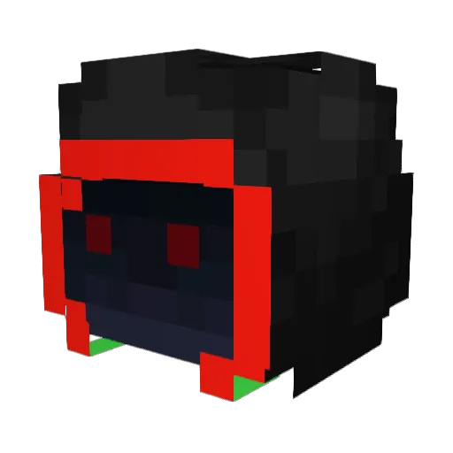 shadowhalo97 Minecraft avatar head, 3D render