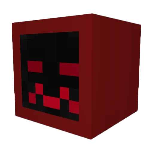 shadowhunger Minecraft avatar head, 3D render