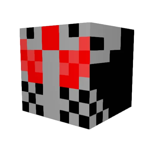 shadowjaken Minecraft avatar head, 3D render