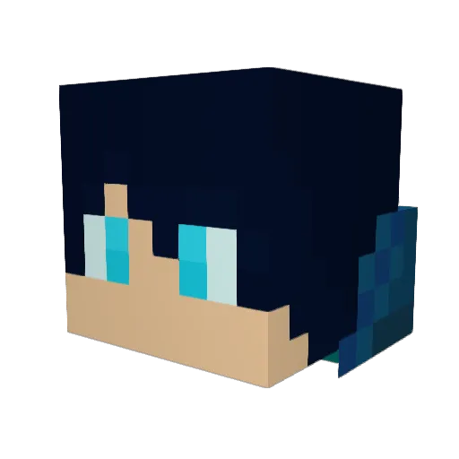 shadowjp4k Minecraft avatar head, 3D render
