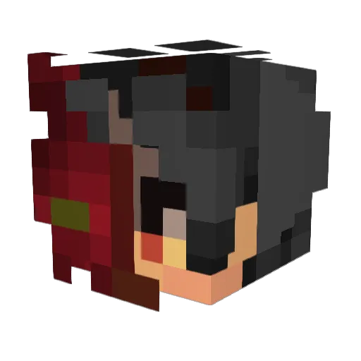 shadowjump15 Minecraft avatar head, 3D render