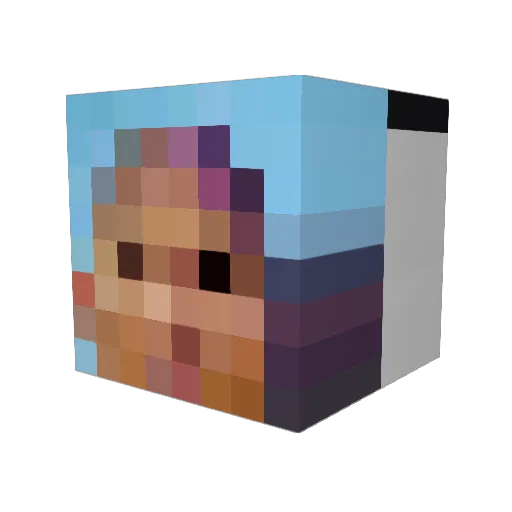 shadowkiller344 Minecraft avatar head, 3D render