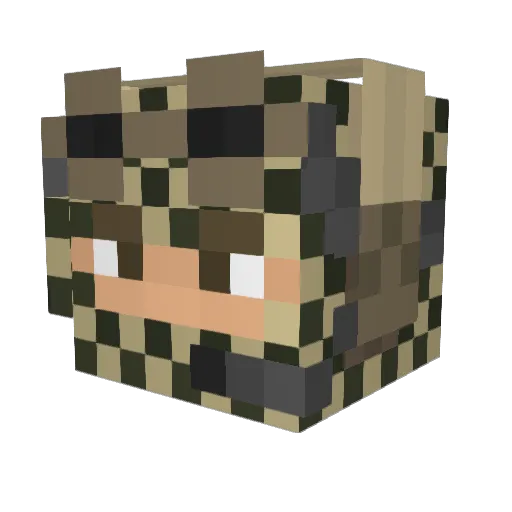 shadowkiller623 Minecraft avatar head, 3D render