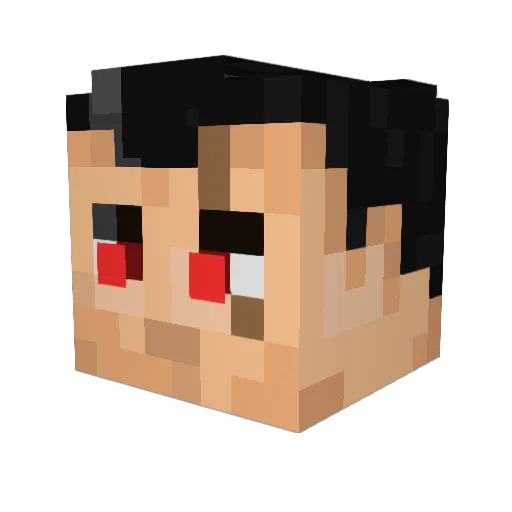 shadowkiller63 Minecraft avatar head, 3D render