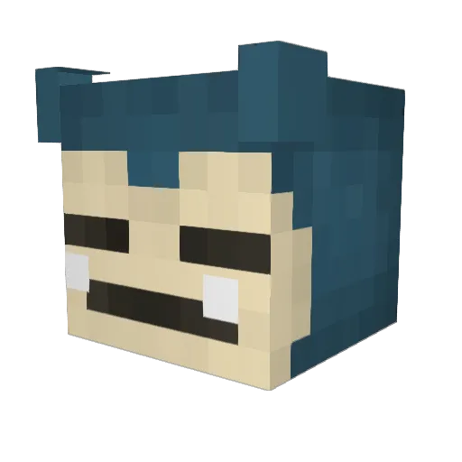 shadowkiller68 Minecraft avatar head, 3D render