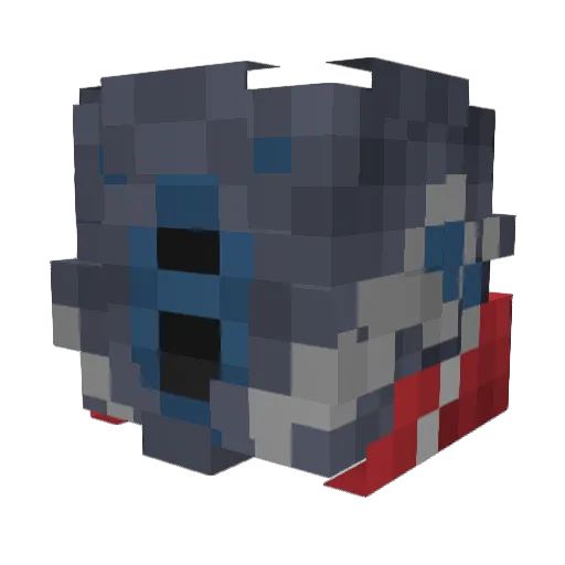 shadowking800 Minecraft avatar head, 3D render