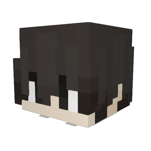 shadowkirito Minecraft avatar head, 3D render