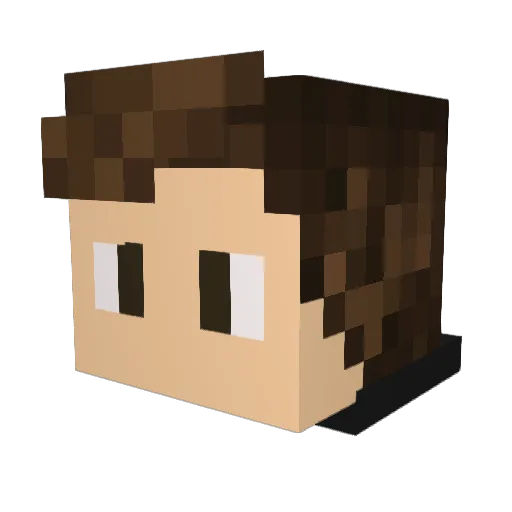 shadowknife567 Minecraft avatar head, 3D render