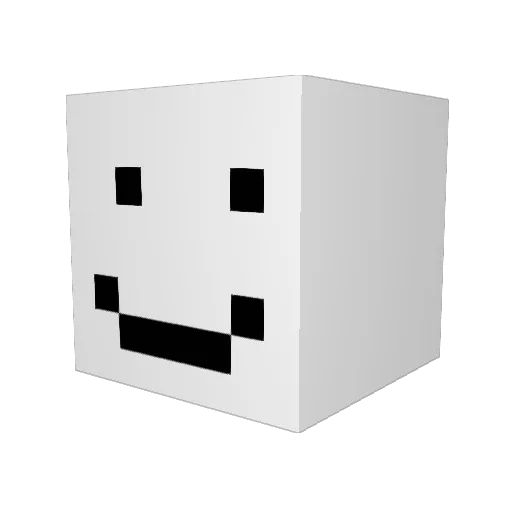 shadowly_ Minecraft avatar head, 3D render
