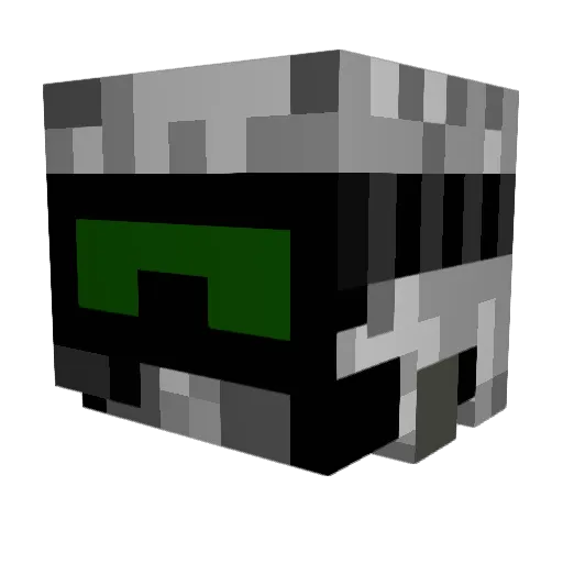 shadowmac99 Minecraft avatar head, 3D render