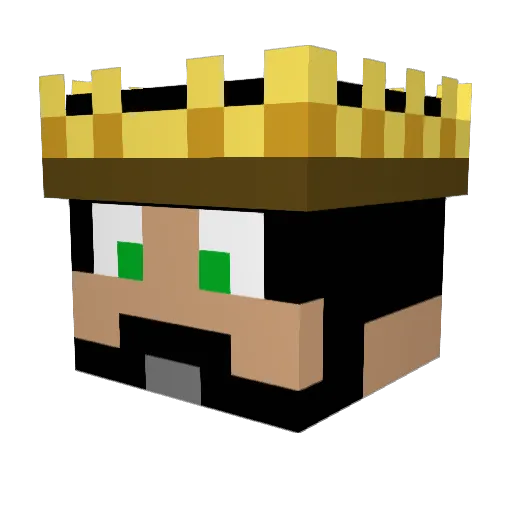 shadowman123 Minecraft avatar head, 3D render