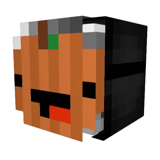shadowman2012 Minecraft avatar head, 3D render