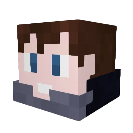 shadowmane10 Minecraft avatar head, 3D render