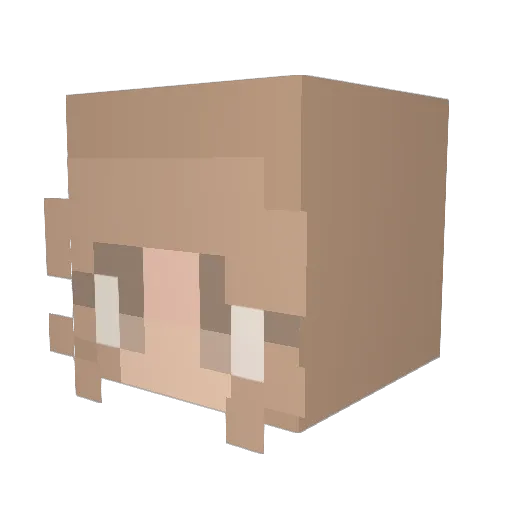 shadowmonster366 Minecraft avatar head, 3D render