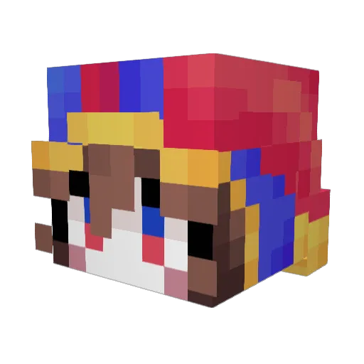 shadowofaoba Minecraft avatar head, 3D render