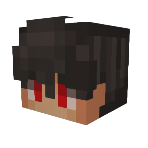 shadowofgamer Minecraft avatar head, 3D render