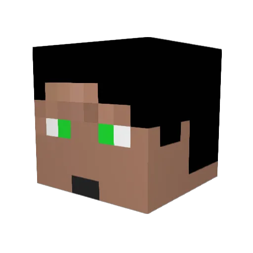 shadowphoenixHD Minecraft avatar head, 3D render