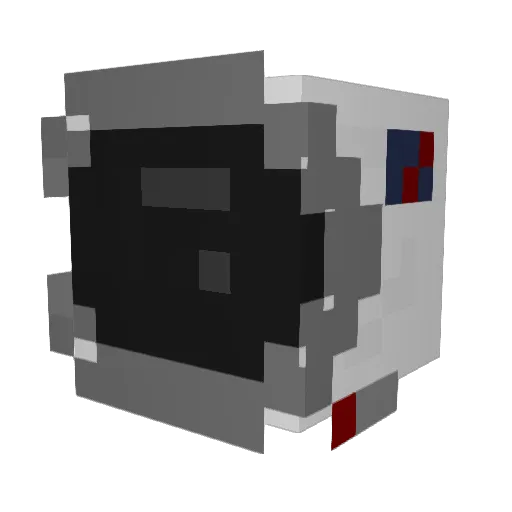 shadowreach Minecraft avatar head, 3D render