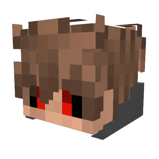 shadowsansG Minecraft avatar head, 3D render