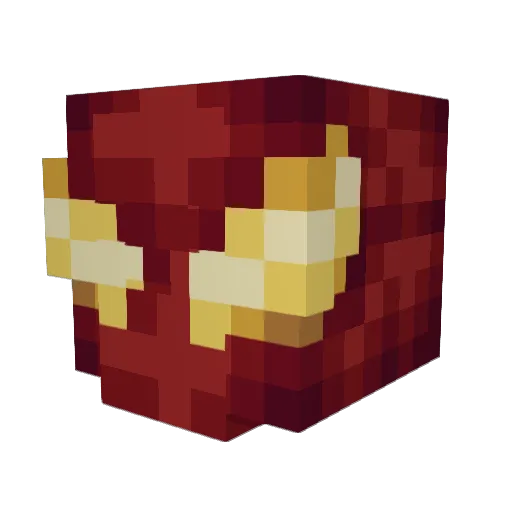 shadowsaskue Minecraft avatar head, 3D render