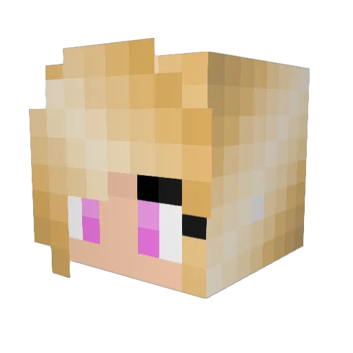 shadowscooter Minecraft avatar head, 3D render